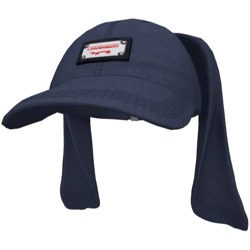 Синяя кепка с ушами