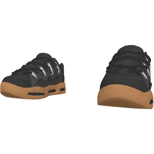 Черно-коричневые дутые кеды D3