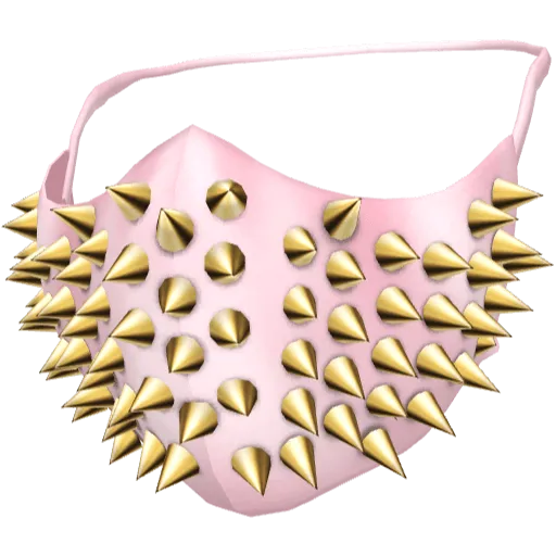 Розовая маска с короткими шипами