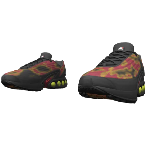 Серые кроссовки Nice Flow TN с жёлто-красными вставками