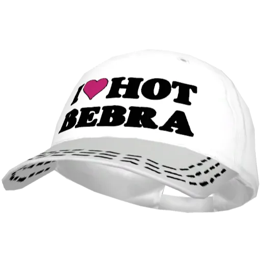 Белая кепка I <3 Hot Bebra