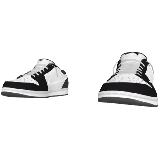 Бело-черные кроссовки Nice Reverse Swoosh