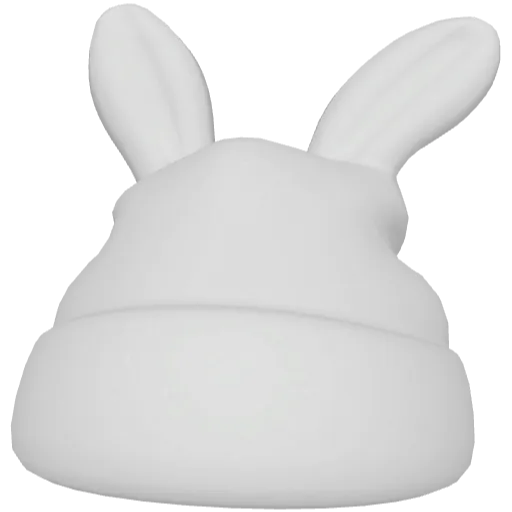 Белая меховая шапка с ушами