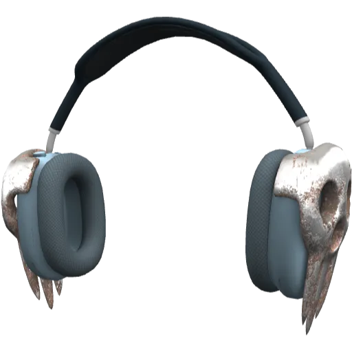 Голубые наушники Appia Pro Max с черепом