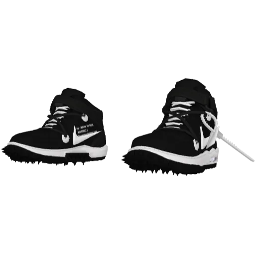 Черные с белым кроссовки Nice Air