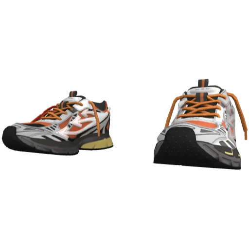 Оранжевые кроссовки Ott-White