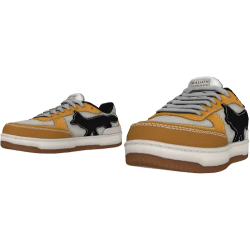 Оранжевые кеды Majson