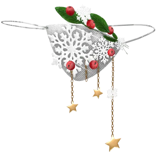 Повязка на глаз новогодняя