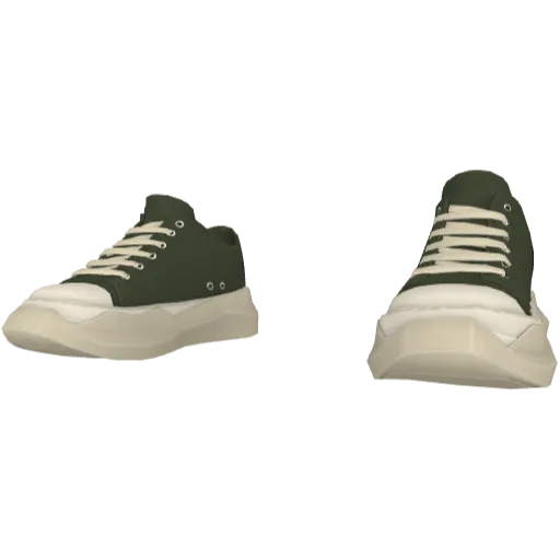 Темно-зеленые кеды Rick Onens Abstract