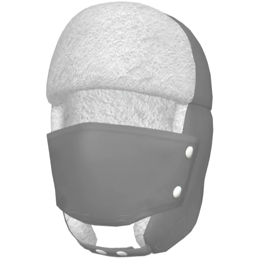 Серая маска-ушанка