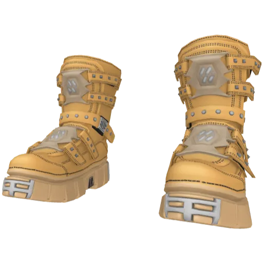 Желтые высокие ботинки New Rock