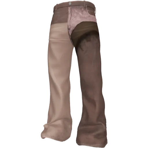 Розовые штаны с элементами кожи