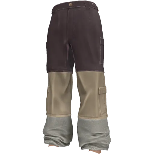 Модульные темно-коричневые штаны