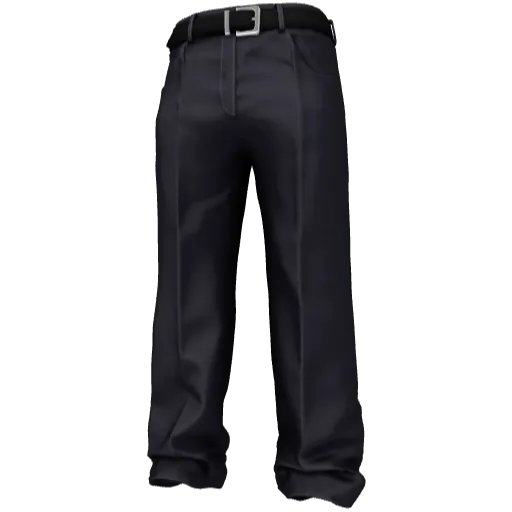 Синие штаны с ремнем