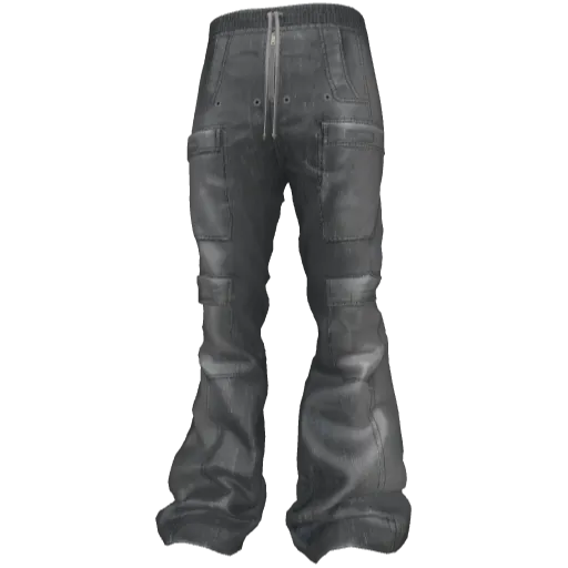 Темно-серые с принтом джинсы Rick Onens