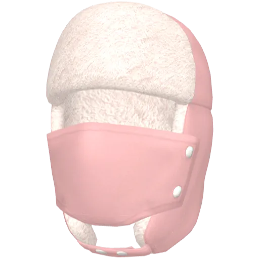 Розовая маска-ушанка