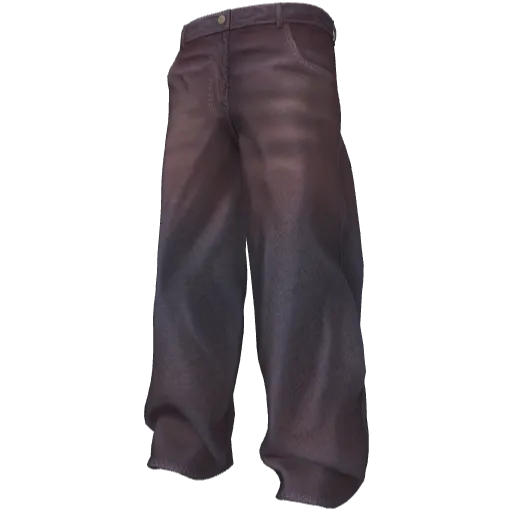 Бордовые свободные джинсы