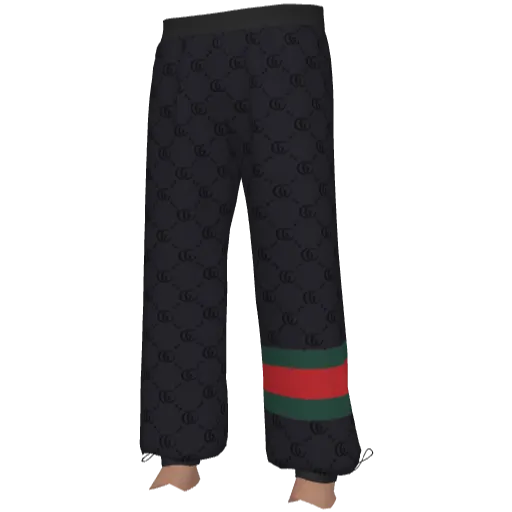 Темно-синие спортивные штаны с паттерном Guchi