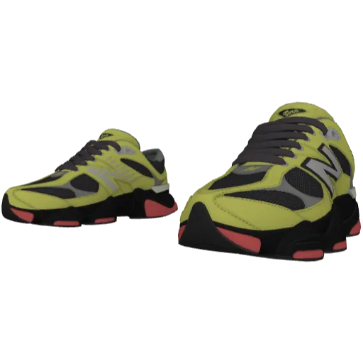 Зелено-красные кроссовки Neu Balance
