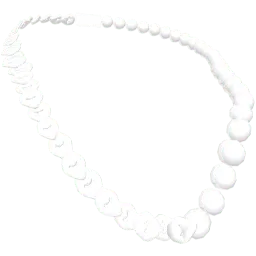 Платиновая цепь на половину из жемчуга
