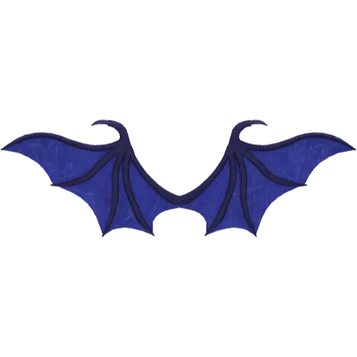 Крылья демона синие
