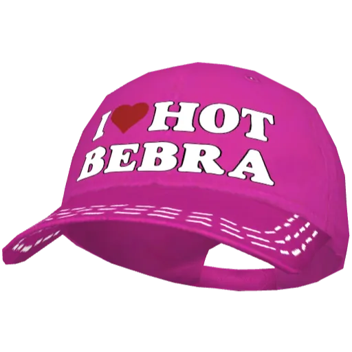 Розовая кепка I <3 Hot Bebra