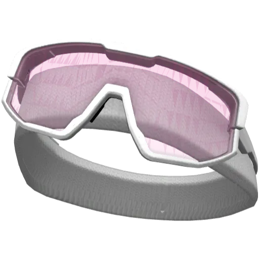 Белая повязка с розовыми очками