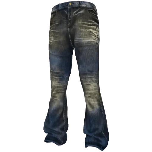 Синие джинсы клеш