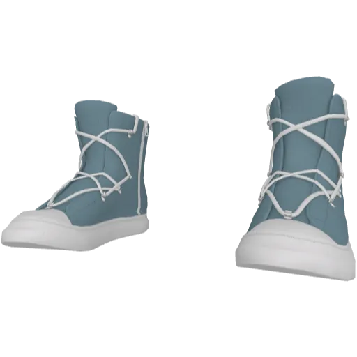 Голубые кеды Rick Onens Hexagram