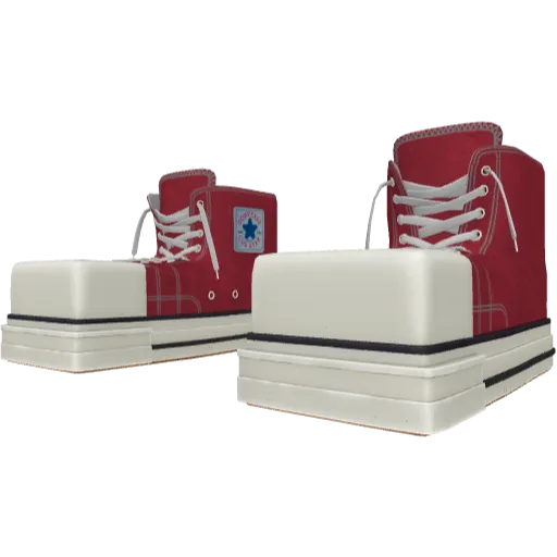 Красные кеды CONVEVSE Cubversion