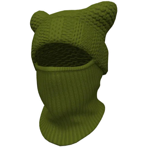 Зеленая маска с ушами