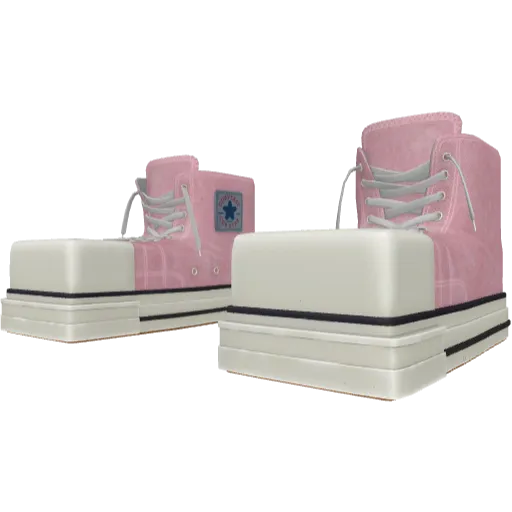 Розовые кеды CONVEVSE Cubversion