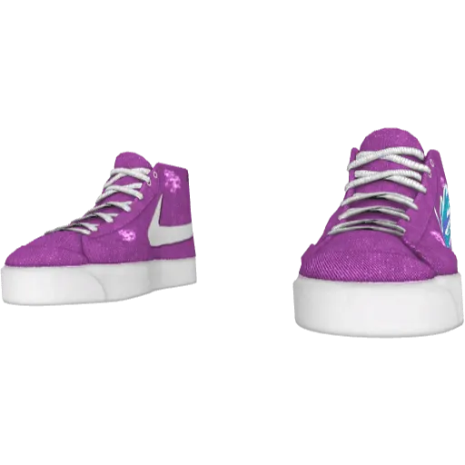 Фиолетовые кеды Nice Blazer (Luminoforo)