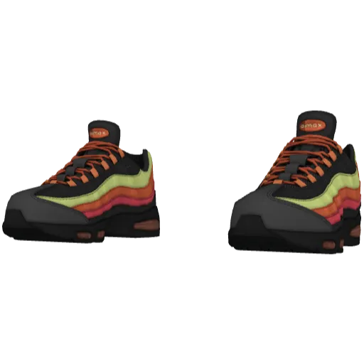 Серо-оранжевые кроссовки Nice Flow Max 95