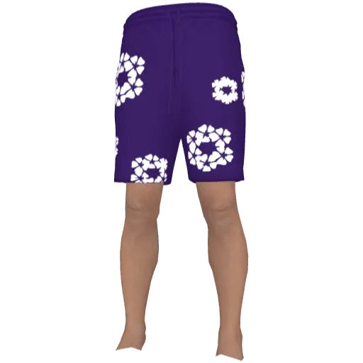 Фиолетовые шорты Denim Tears