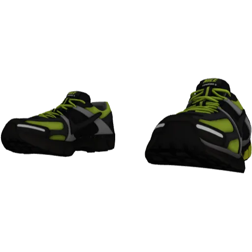 Черно-зеленые кроссовки Nice