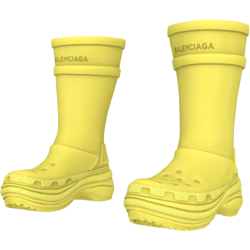 Желтые сапоги Balemciaga