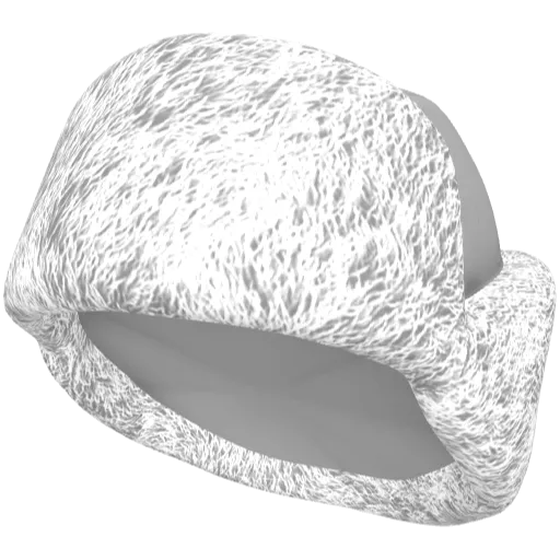 Белая меховая шапка