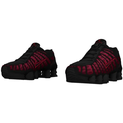 Nike Shox - Черно-розовый (10)