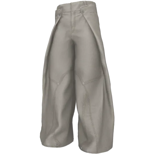 Белые широкие штаны