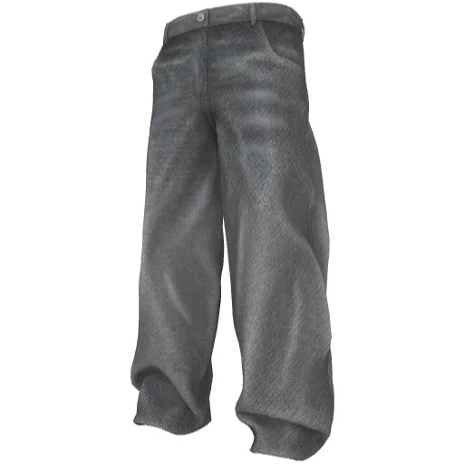 Серые свободные джинсы