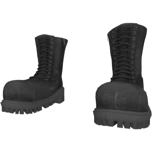 Черные высокие ботинки