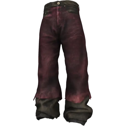 Черно-бордовые дизайнерские джинсы