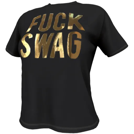 Темно-серая футболка FUCK SWAG