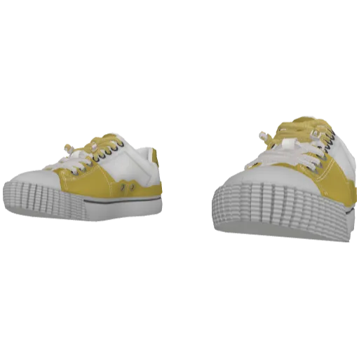 Желтые дизайнерские кеды Margielo