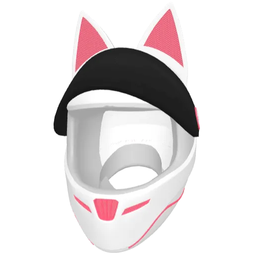 Белый с розовым шлем открытый (Luminoforo)