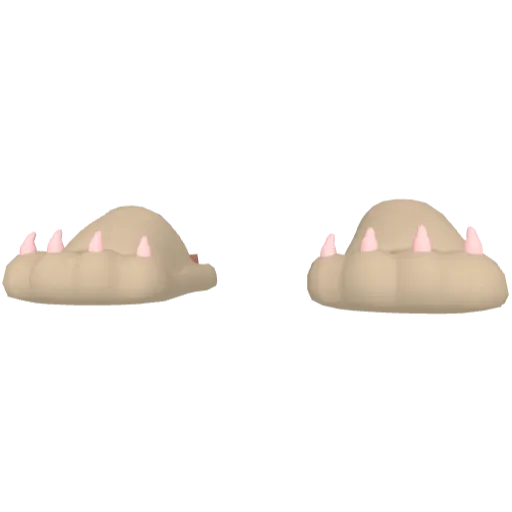 Желтые тапочки в виде лап