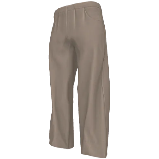 Бежевые трикотажные брюки