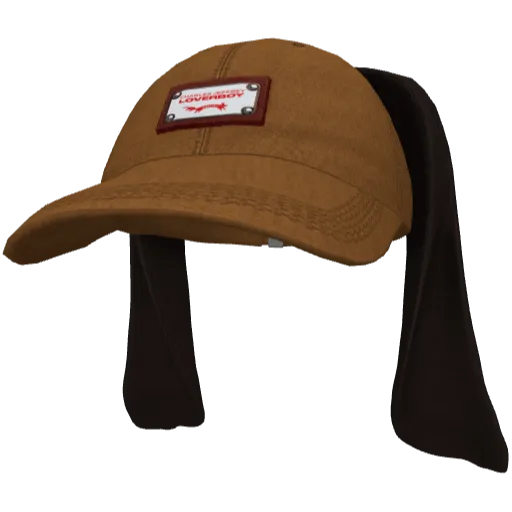 Оранжевая кепка с ушами