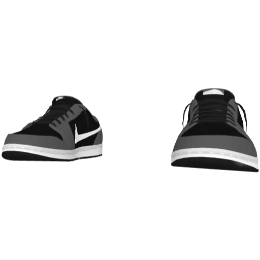 Черно-серые кроссовки Nice Reverse Swoosh